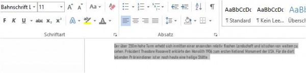 Word Text vorgeschrieben Schrift Bahnschrift 11.JPG