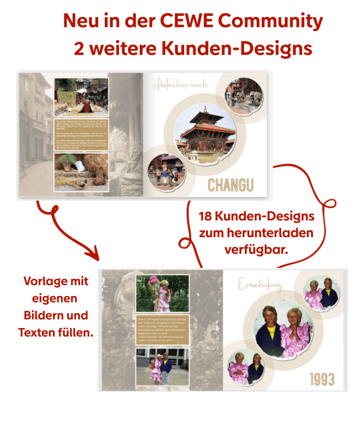 Ideen zur Gestaltung der Kunden-Designs
